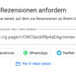 Rezensionen erhalten für Google Unternehmnsprofil