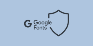 Icon, dass die datenschutzkonforme Einbindung von Google Fonts abbilden soll