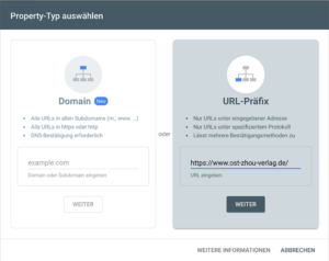 Google Search Console - Website verifizieren