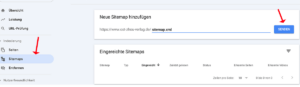 XML-Sitemap einreichen