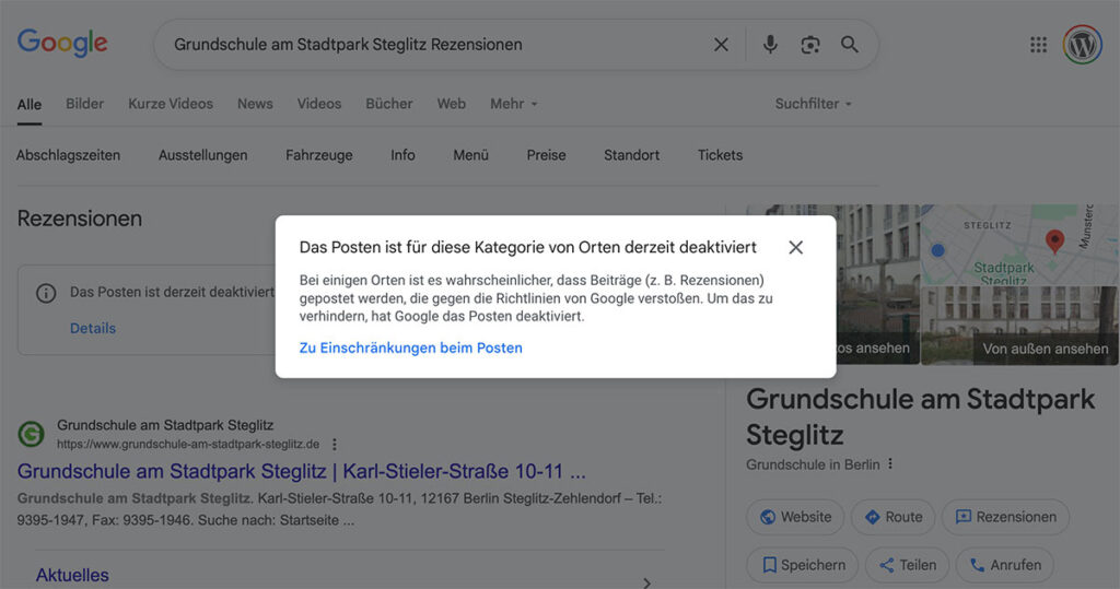 Google entfernt Schulbewertungen - auch in Deutschland